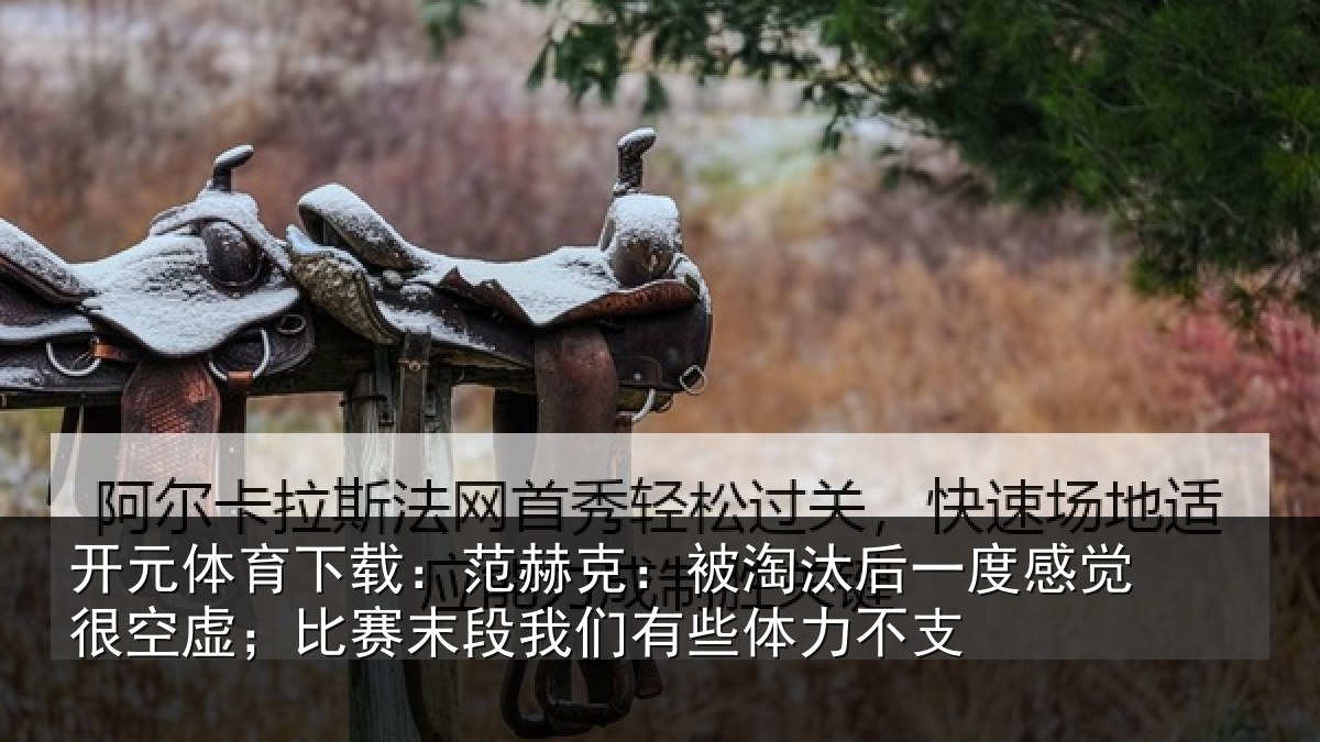 开元体育下载：范赫克：被淘汰后一度感觉很空虚；比赛末段我们有些体力不支